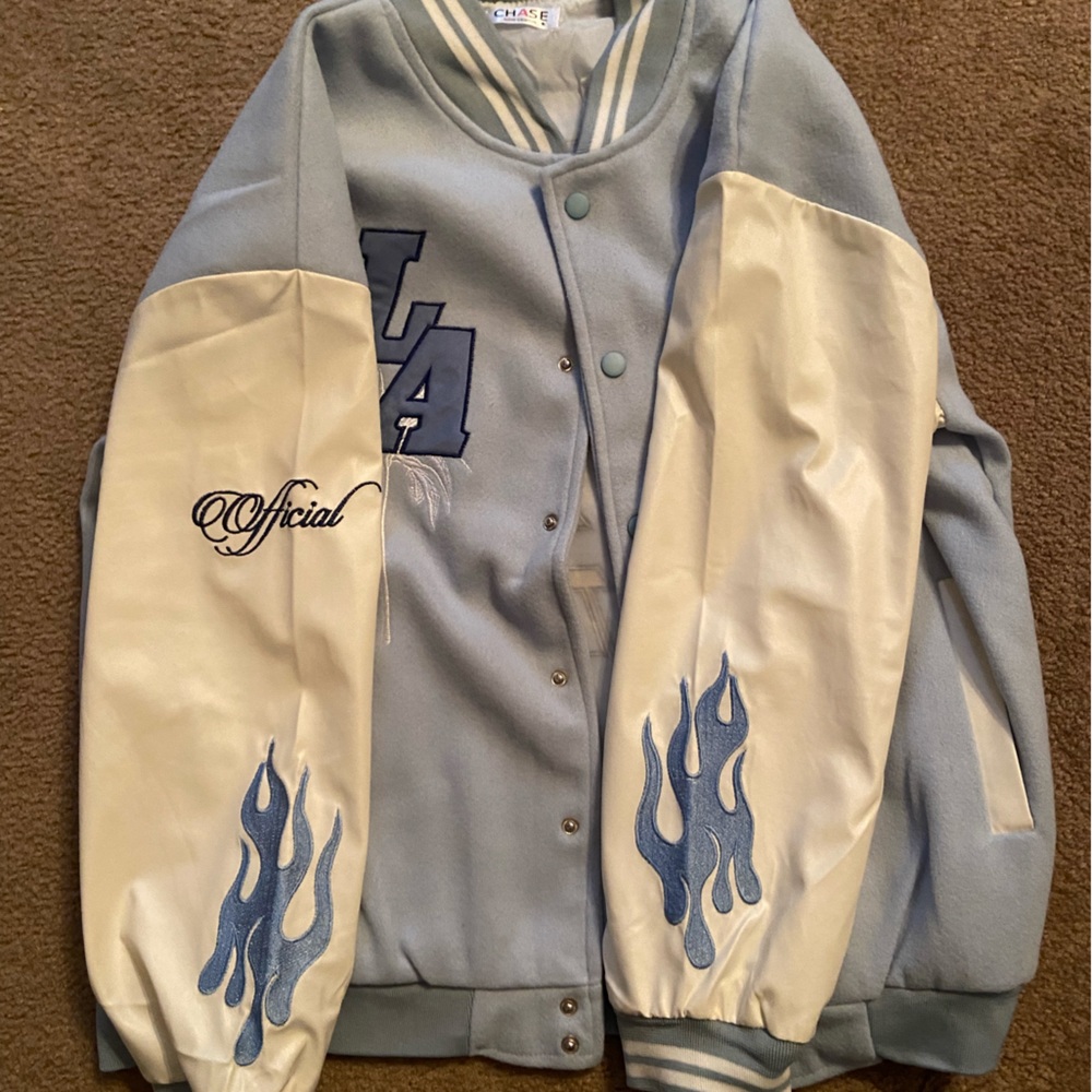Embroidery LA varsity jacket